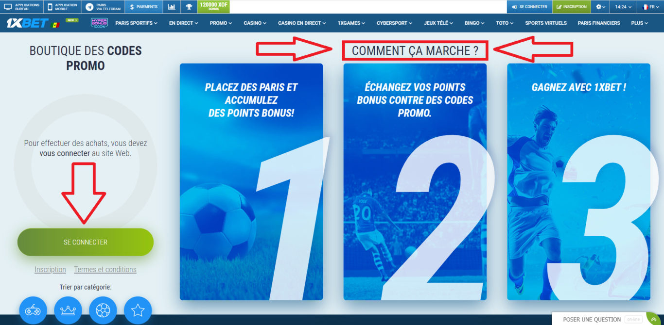 Comment s'inscrire et utiliser un code promo 1xBet gratuit